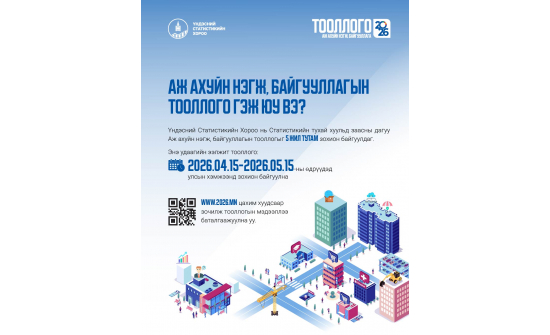 "Аж ахуйн нэгж, байгууллагын тооллого" 2026